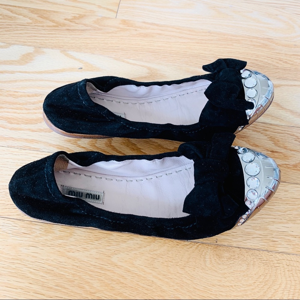 MIU MIU Suede Flats